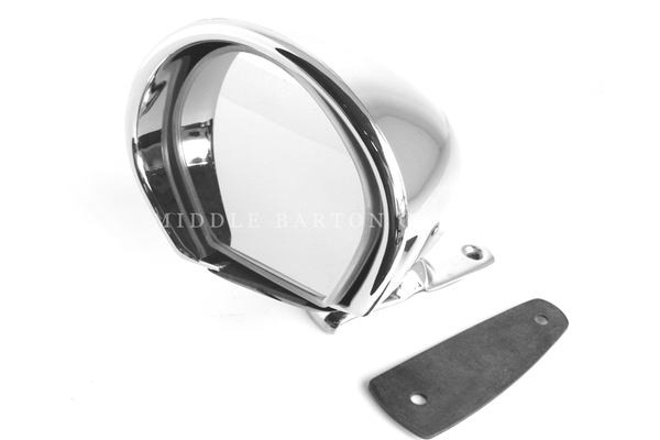 DOOR MIRROR WITH BASE 124 BLACK